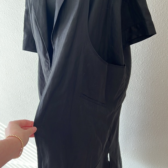 Unconditional London 100% Linen Kimono in Black Size XS - Picture 3 of 7